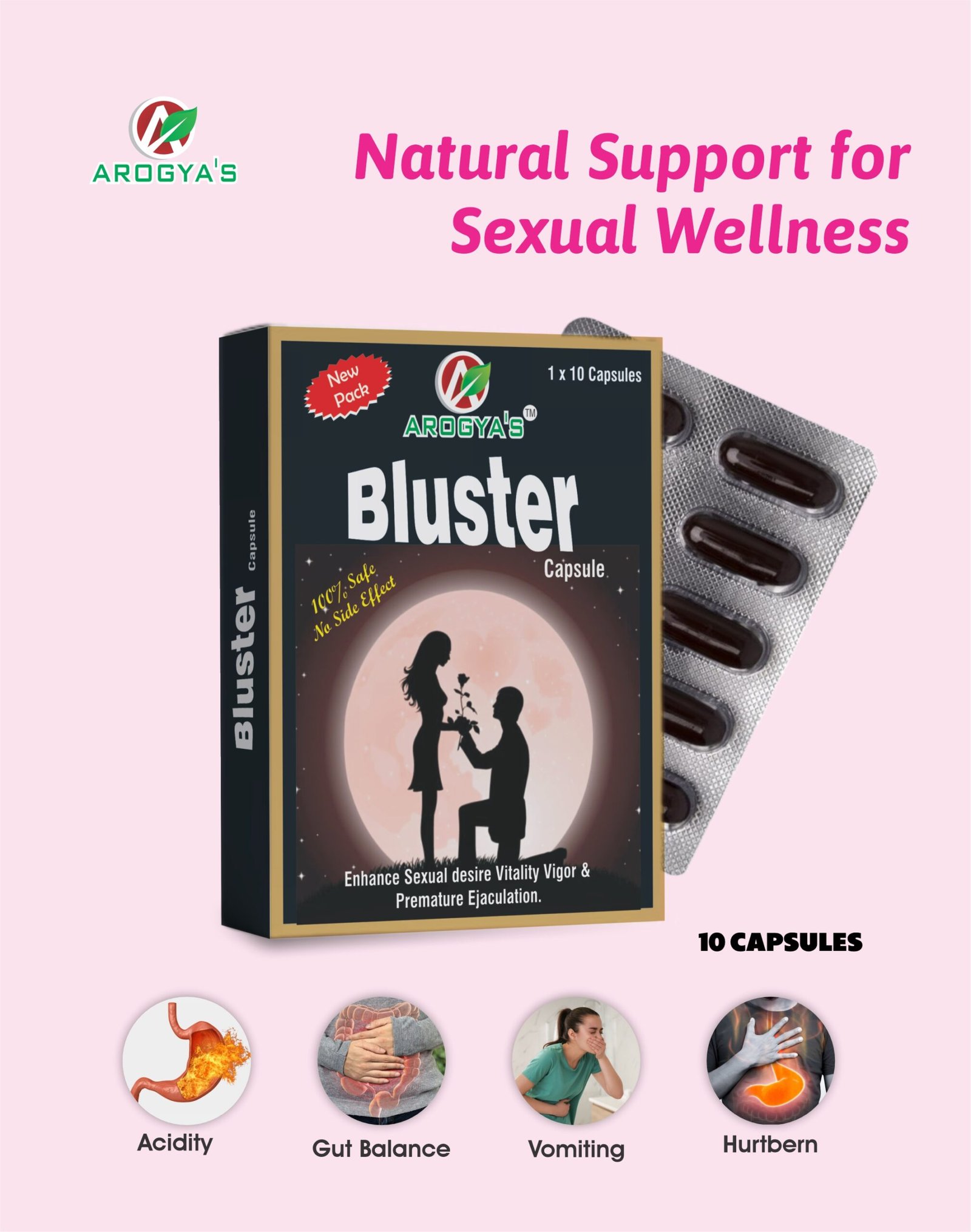 Bluster Capsule | 10 Capsules | Sexual | Timing | Romance - Image 2