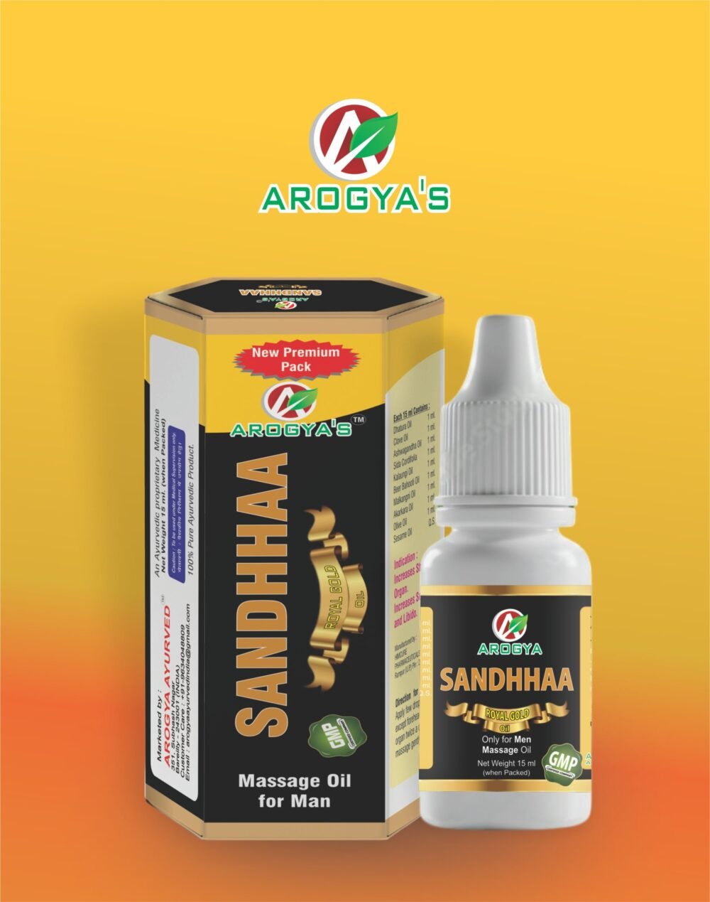 Sandha Oil | 15 ml | Hardness | Tightness