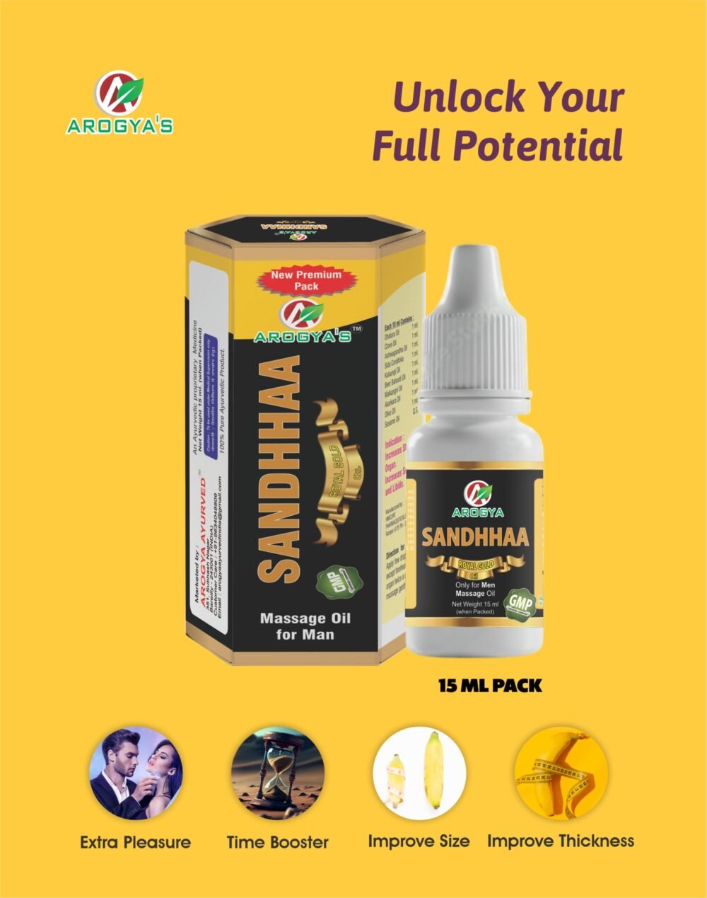 Sandha Oil | 15 ml | Hardness | Tightness