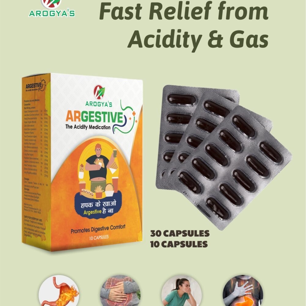 Argestive Capsule | Acidity | Blotting | Gut Health