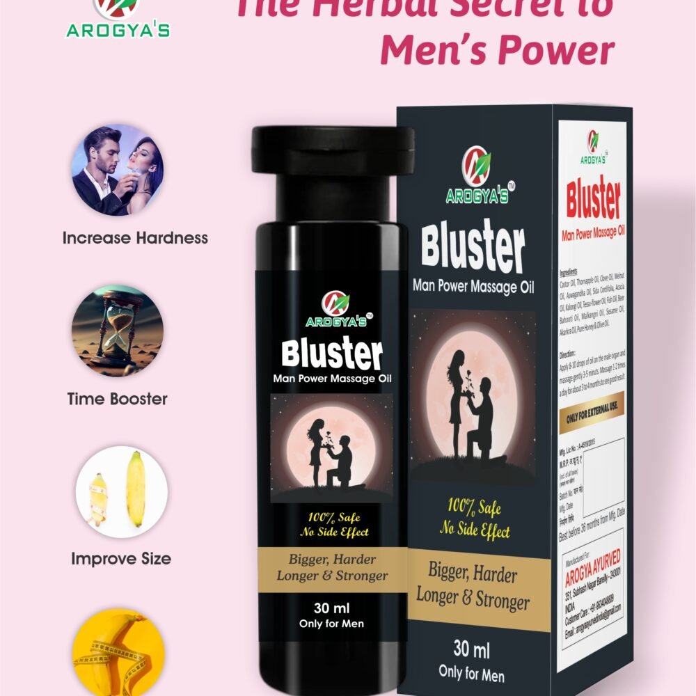Bluster Massage Oil | 30 ml | Sexual | Timing | Hardness